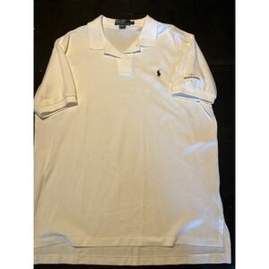 Polo‎ Ralph Lauren White Golf Polo Shirt Boston Harbour Logo Menswear